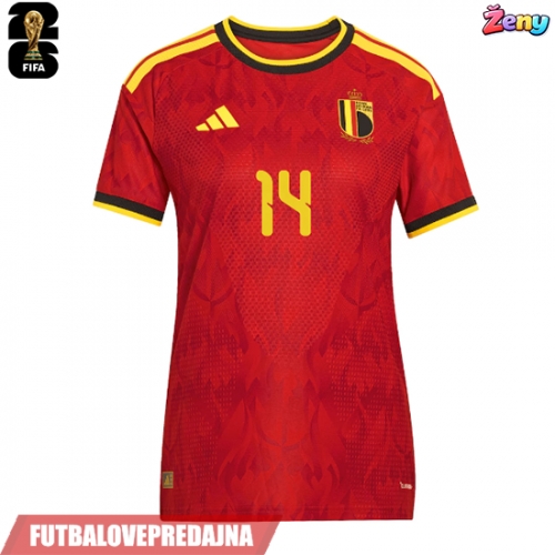 Lacne Ženy Futbalové dres Belgicko Matias Fernandez-Pardo #26 MS 2026 Krátky Rukáv - Domáci